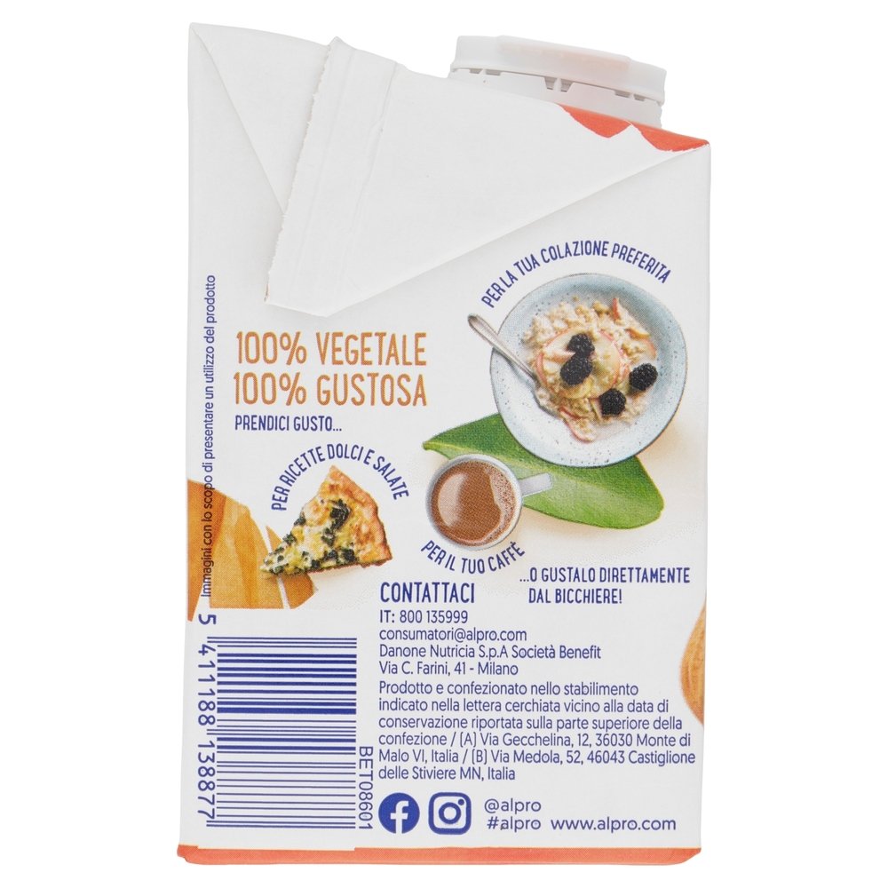 Alpro Senza Zuccheri, Bevanda alla Mandorla, 100% vegetale con vitamine B2, B12, D2, E 500ml